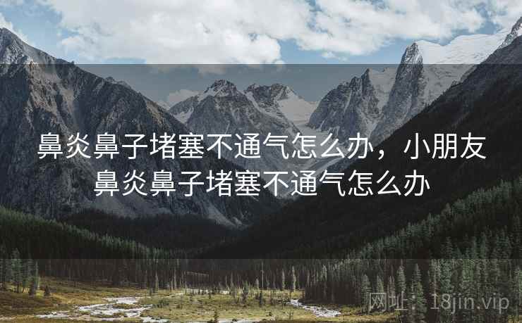 鼻炎鼻子堵塞不通气怎么办，小朋友鼻炎鼻子堵塞不通气怎么办
