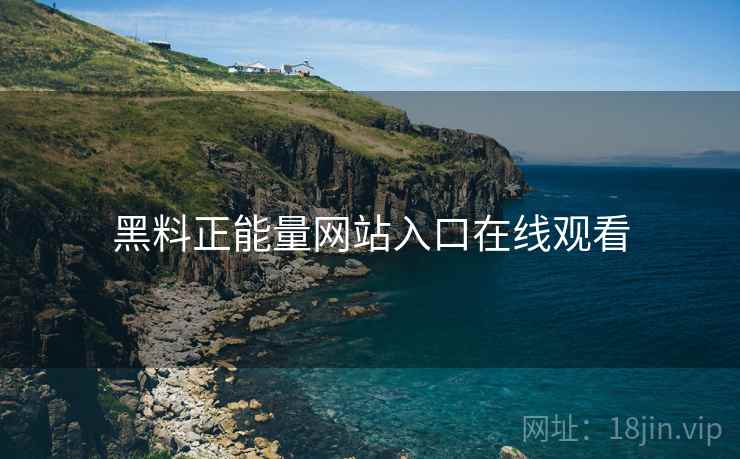 黑料正能量网站入口在线观看